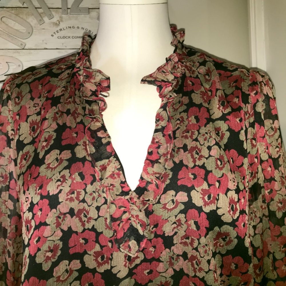 Ralph Lauren ‘cherry blossoms’ floral midi dress, size 8, great condition - Picture 10 of 16
